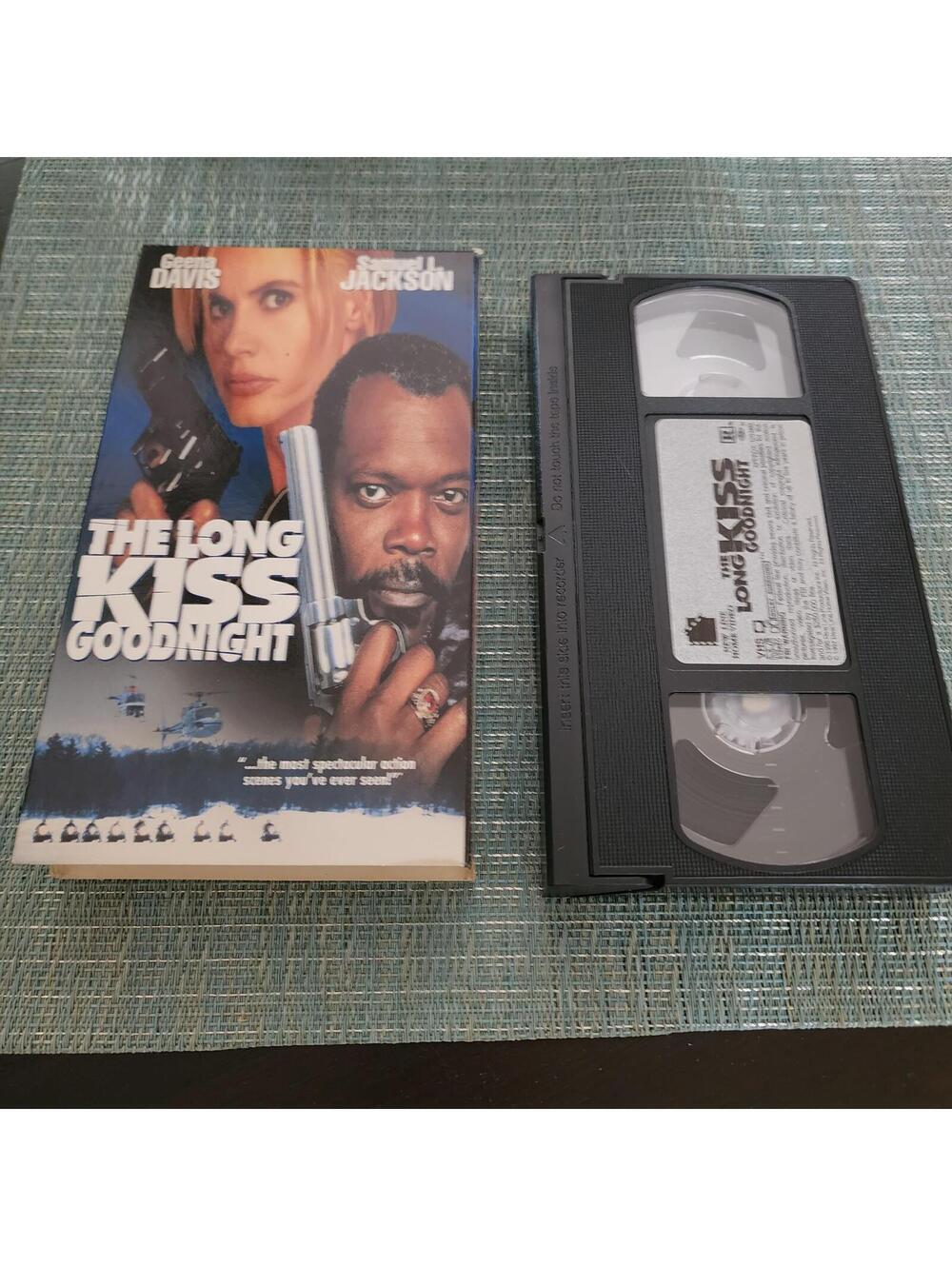 The Long Kiss Goodnight VHS Geena Davis Samuel L Jackson Action Thriller Tested